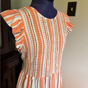 A New Day Fit and Flare Smocked Bodice Dress
